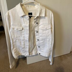 GAP White Denim Jean Jacket